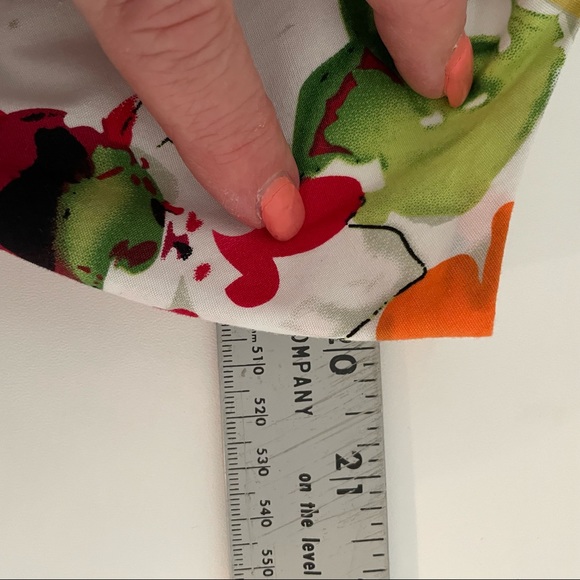 πππ Andre Oliver floral dress; pleated front & cumberbund, size 14, EUC - Picture 8 of 9